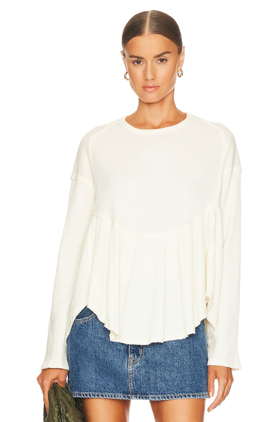 Free People Oh My Babydoll Top in Nilla Cream REVOLVE Free People Oh My Babydoll Top in Nilla Cream REVOLVE