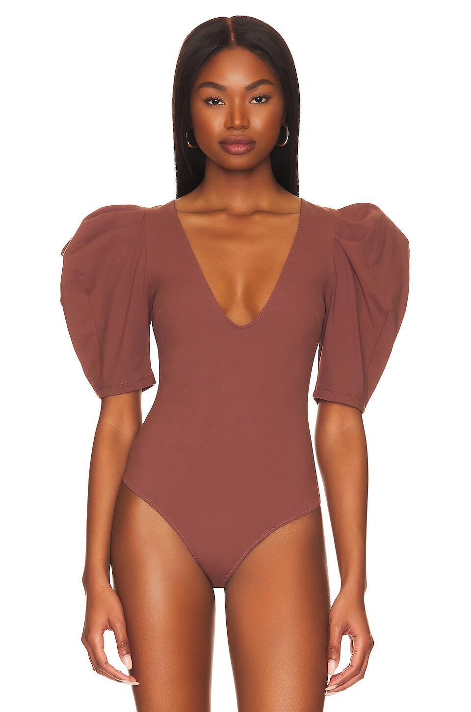 Free People Va Va Voop Bodysuit in Java