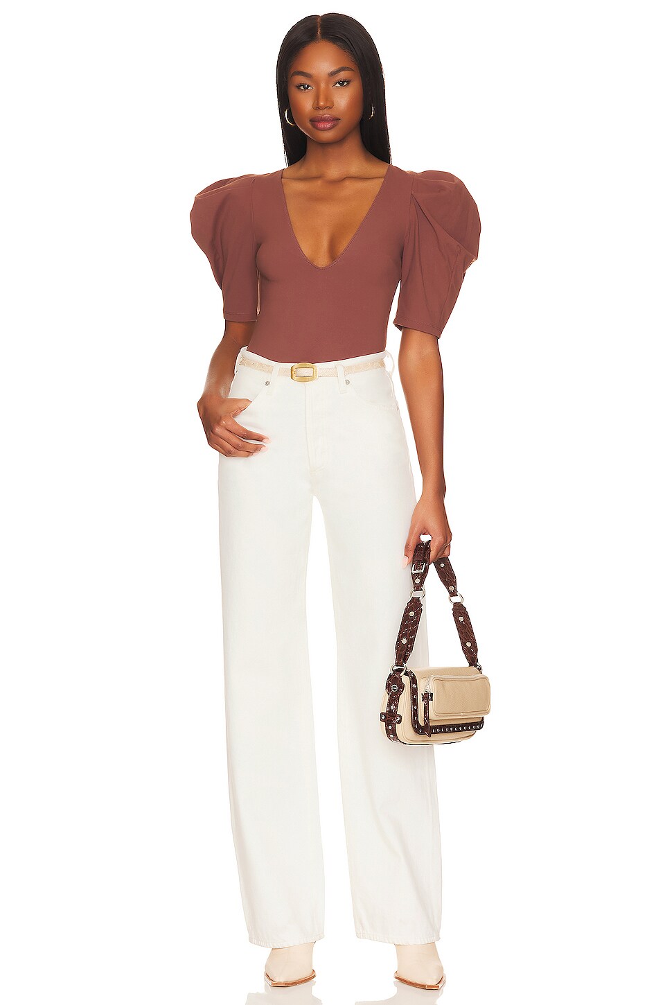 Free People Va Va Voop Bodysuit in Java | REVOLVE