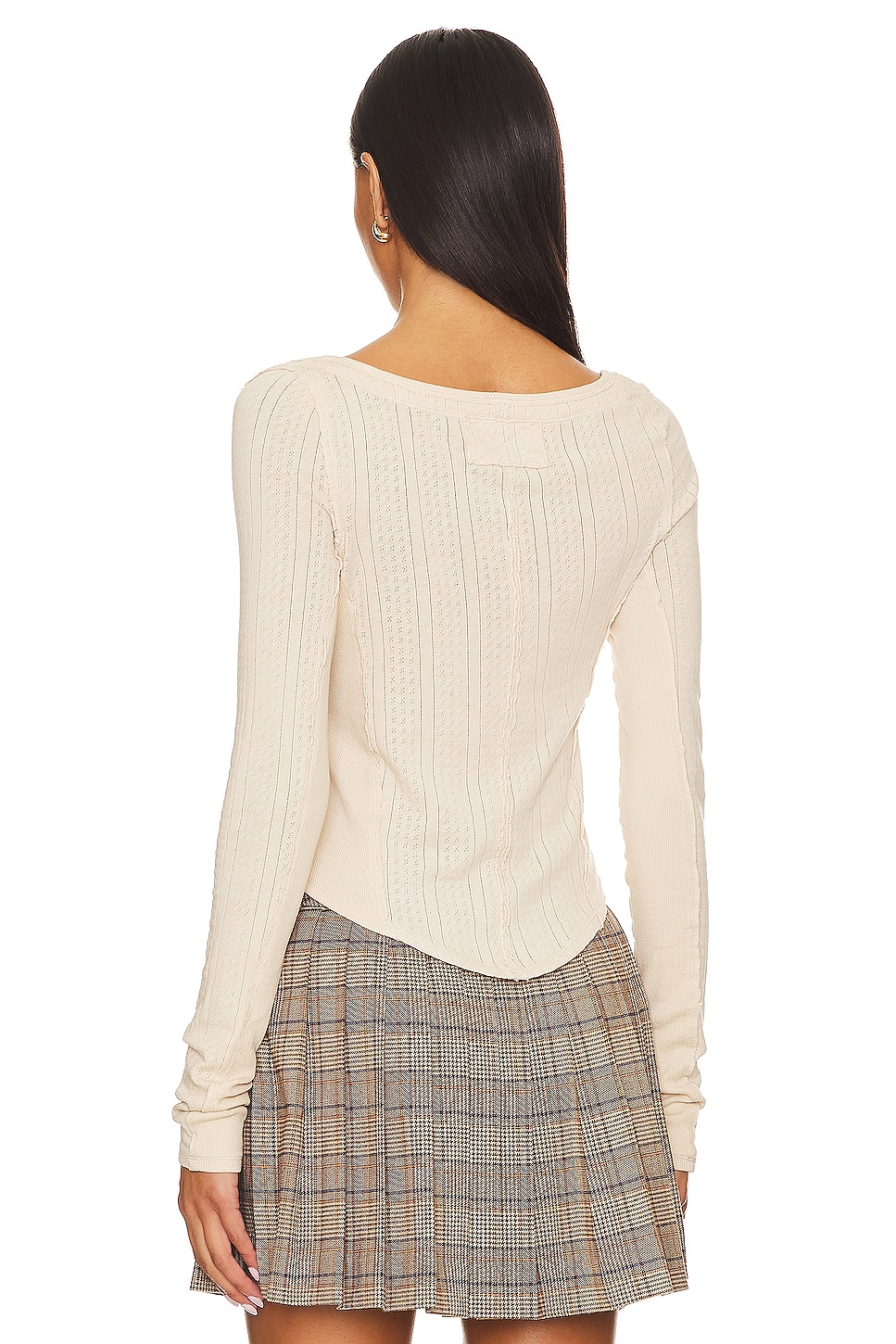 Free People x We The Free Eyes On You Long Sleeve In Birch thumbnail