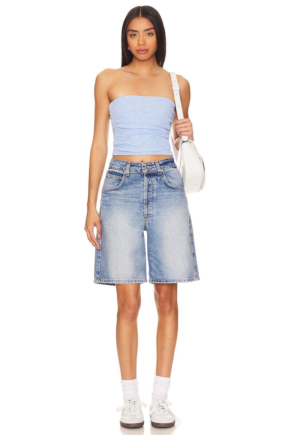 フリーピープル Free People Boulevard Tube - Printed レディース シャツ トップス Blue Vista Comb Boulevard Printed Tube Top (Blue Vista Combo) – Ashe Couture