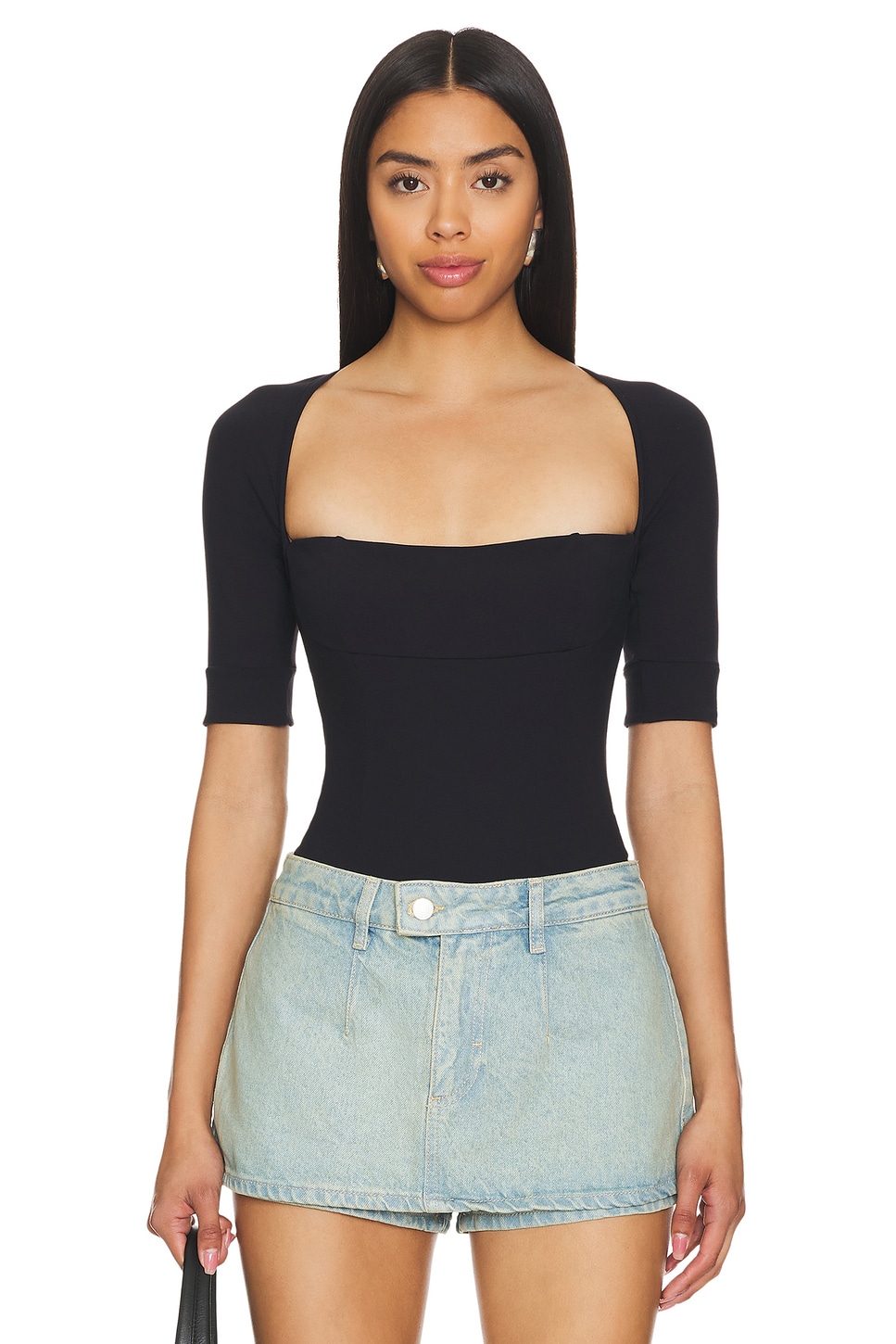 (取寄) フリーピープル レディース エバリー ボディスーツ Free People women Free People Everly Bodysuit Black Free People x REVOLVE Everly Bodysuit in Black | REVOLVE