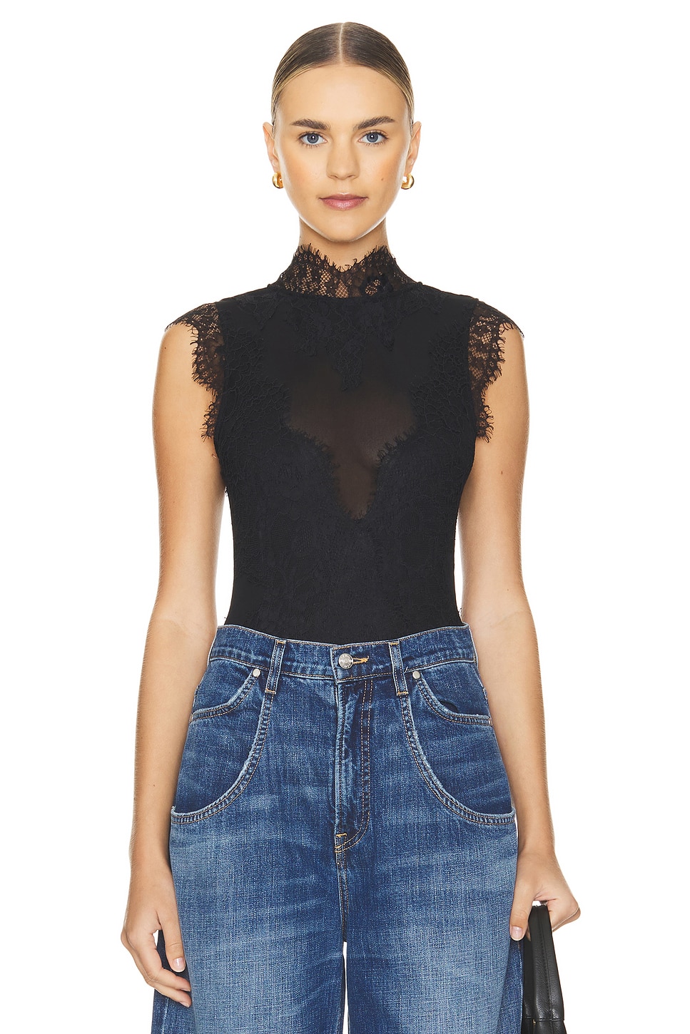 Free People x REVOLVE Sweet Nothings Bodysuit in Black | REVOLVE