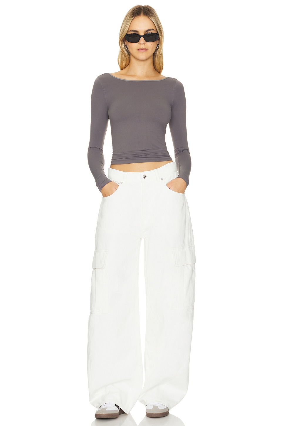 x Intimately FP Low Back Seamless Long Sleeve