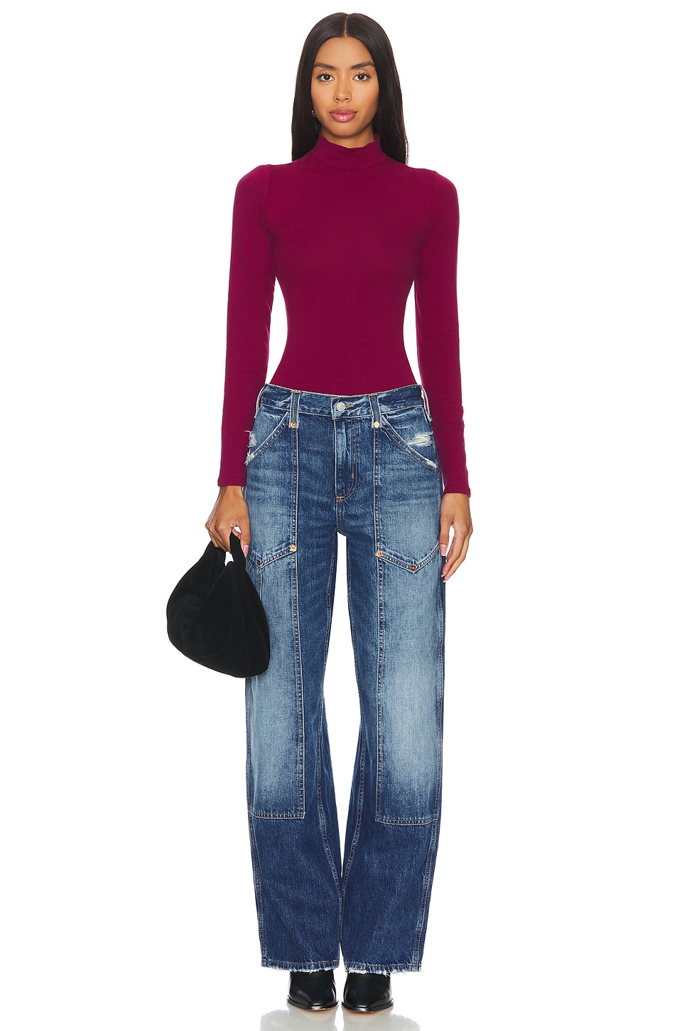 フリーピープル Free People ストラップs In The Back Bodysuit レディース シャツ トップス Wine Free People | Xyz Bodysuit in Plum Wine | FashionPass