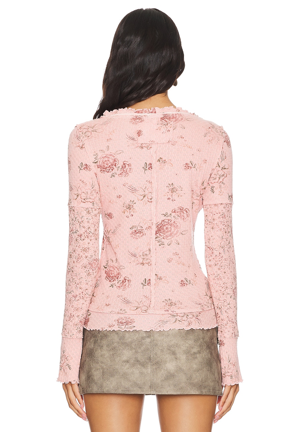 Free People Clover Printed Thermal Top thumbnail