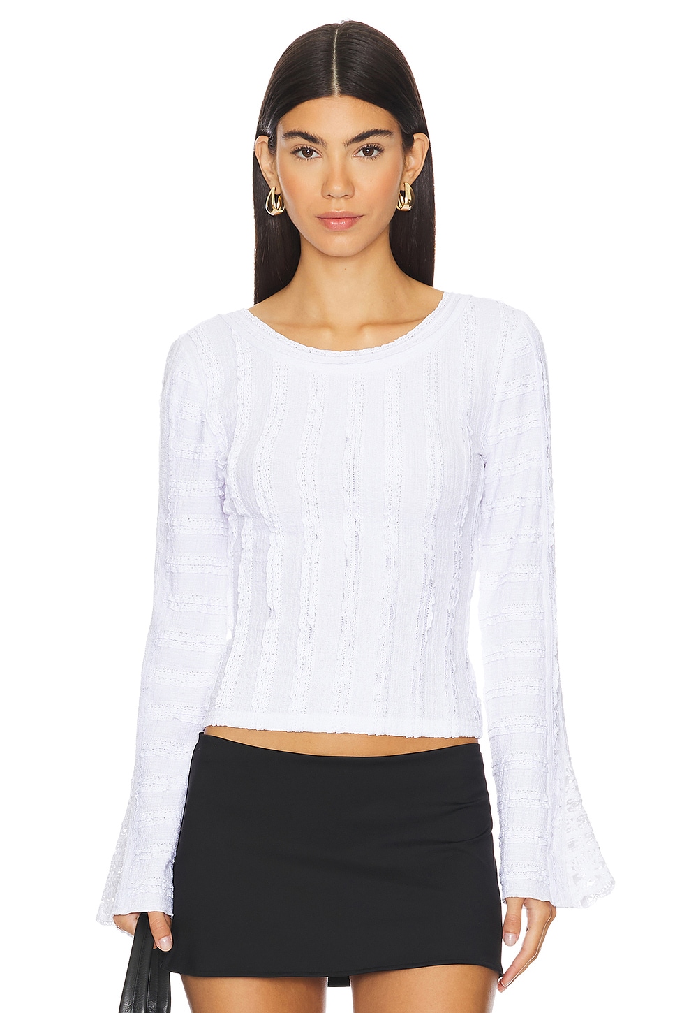 フリーピープル Free People ロッキー Long Sleeve レディース シャツ トップス White Free People Rocky Long Sleeve Top in White | REVOLVE