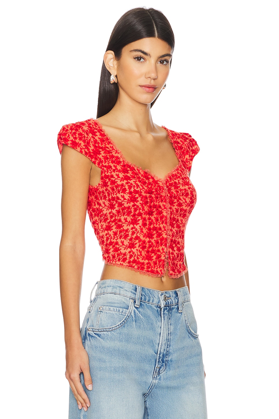 Free People Faye Printed Top thumbnail