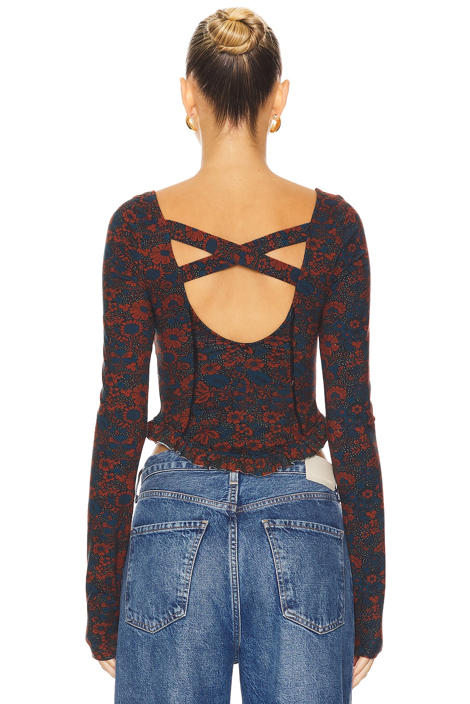 Free People Melanie Long Sleeve Top