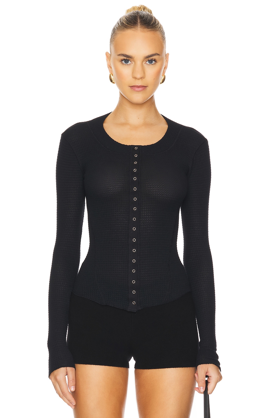 Free People x Intimately FP Going Places Cardi In Black thumbnail