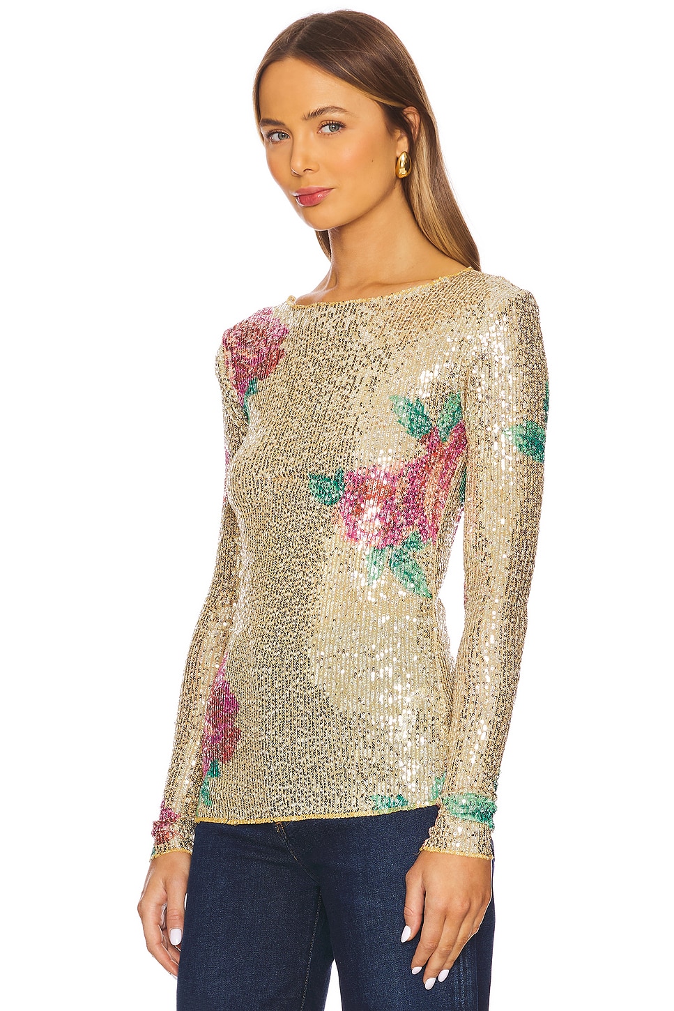 Free People x Intimately FP Printed Gold Rush Long Sleeve thumbnail