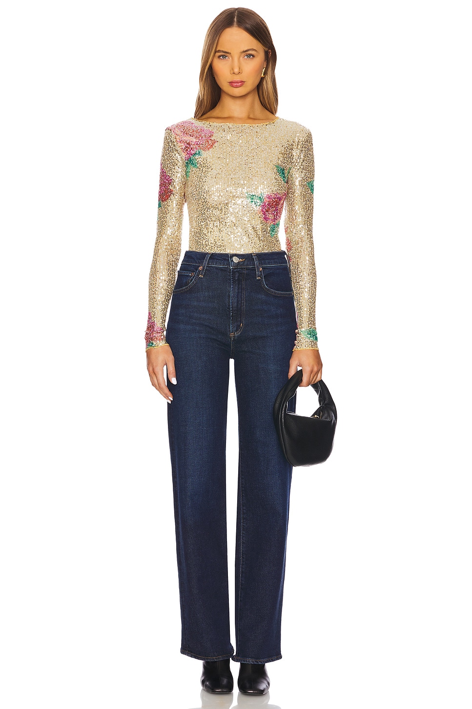 Free People x Intimately FP Printed Gold Rush Long Sleeve thumbnail