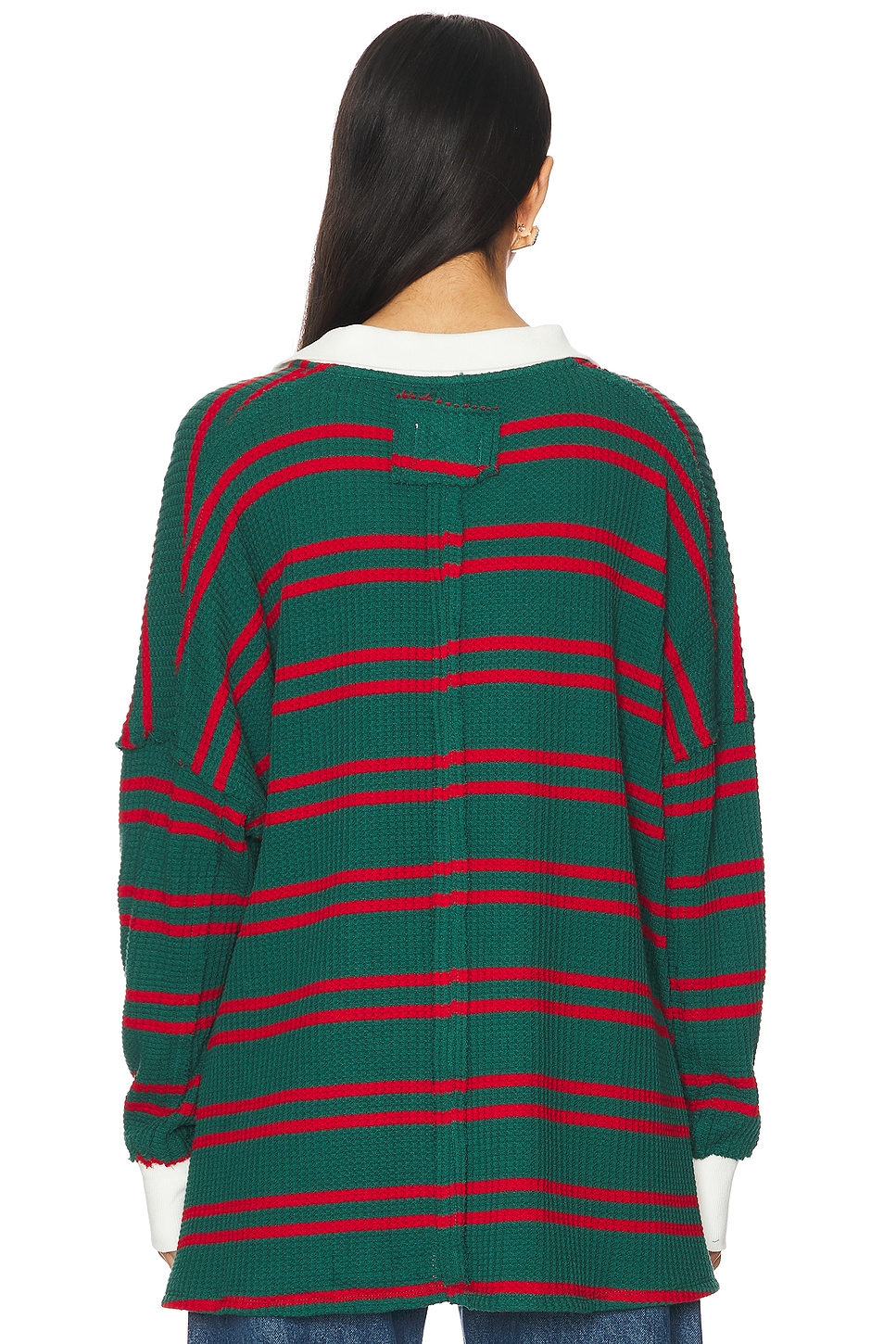 Free People x We The Free Striped Travis Polo Tee