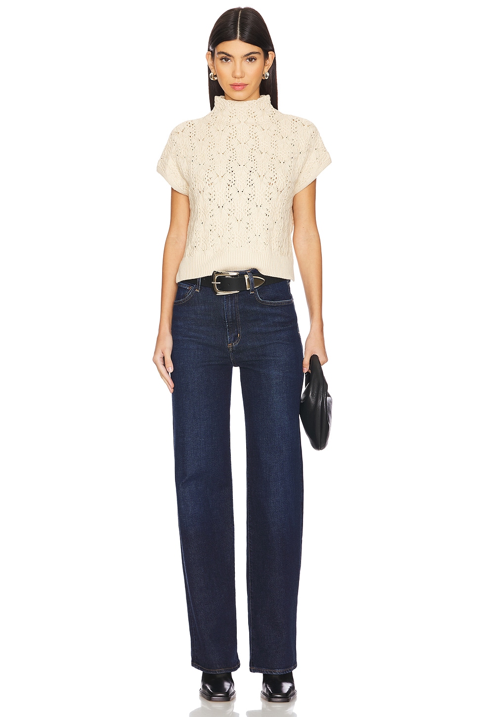Free People Vickie Mock Neck Sweater thumbnail