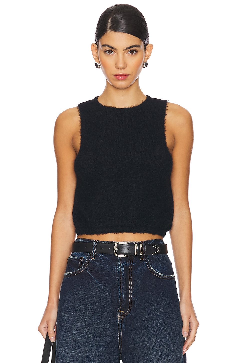 (取寄) フリーピープル レディース ウォーム フラフ クロップ Free People women Warm Fluff Crop Black Women's Free People Warm Fluff Crop | 6pm