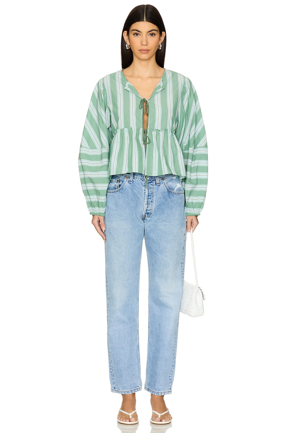 (取寄) フリーピープル レディース ブランチ ベイブ ブラウザ Free People women Brunch Babe Blouse White Spruce Combo Brunch Babe Blouse, White Spruce Combo | Free People – North