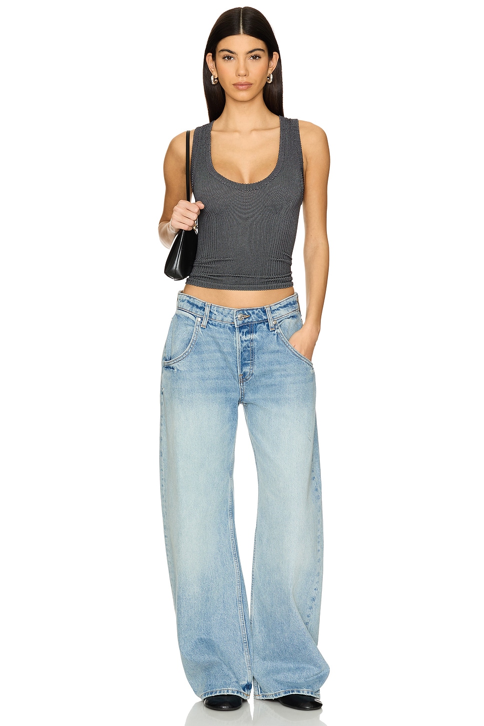 フリーピープル Free People Clean Slate Tank レディース シャツ トップス Black Free People Clean Slate Crop Tank | Nordstrom