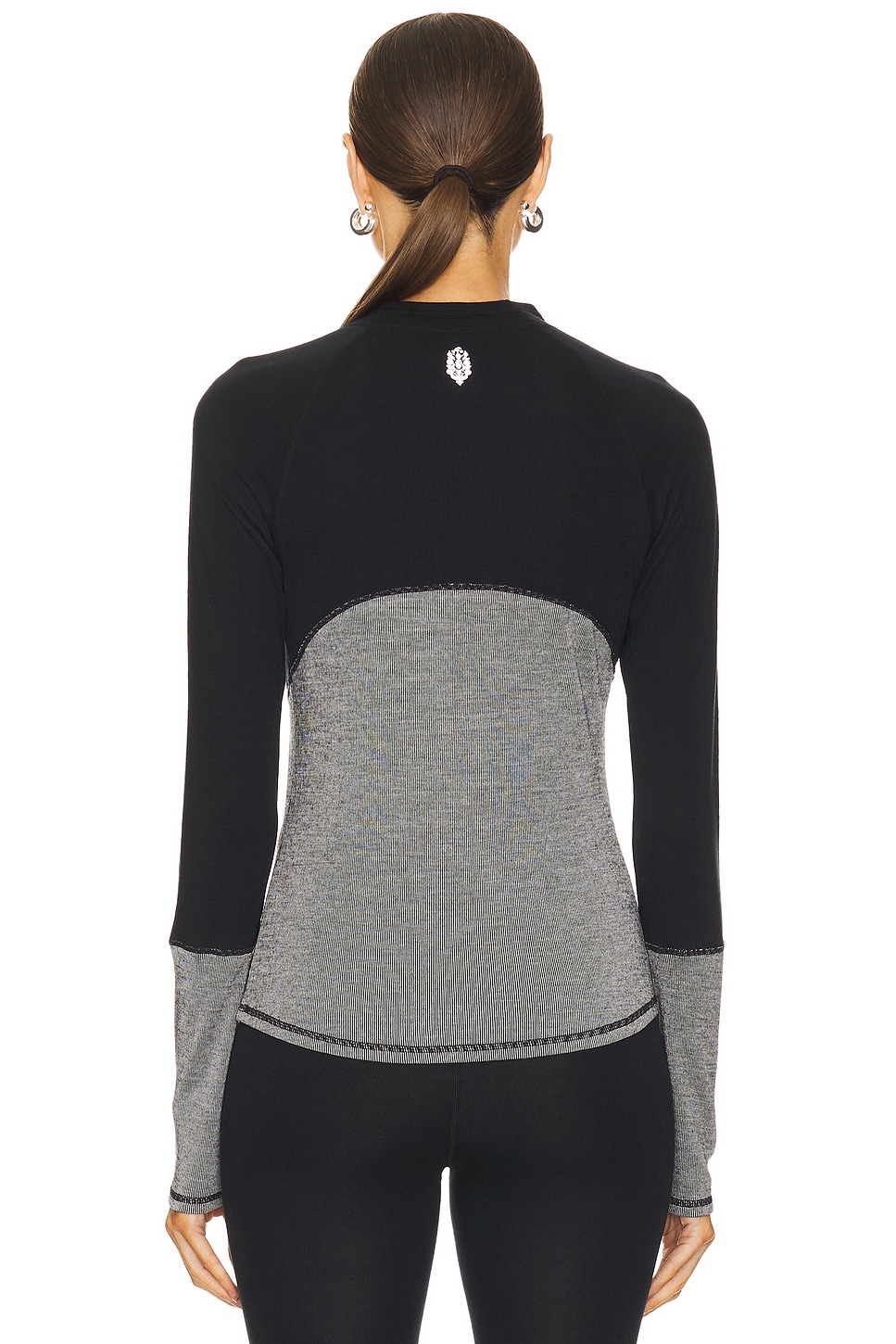 Free People x FP Movement Moonlight Base Layer Long Sleeve Top in Black ...