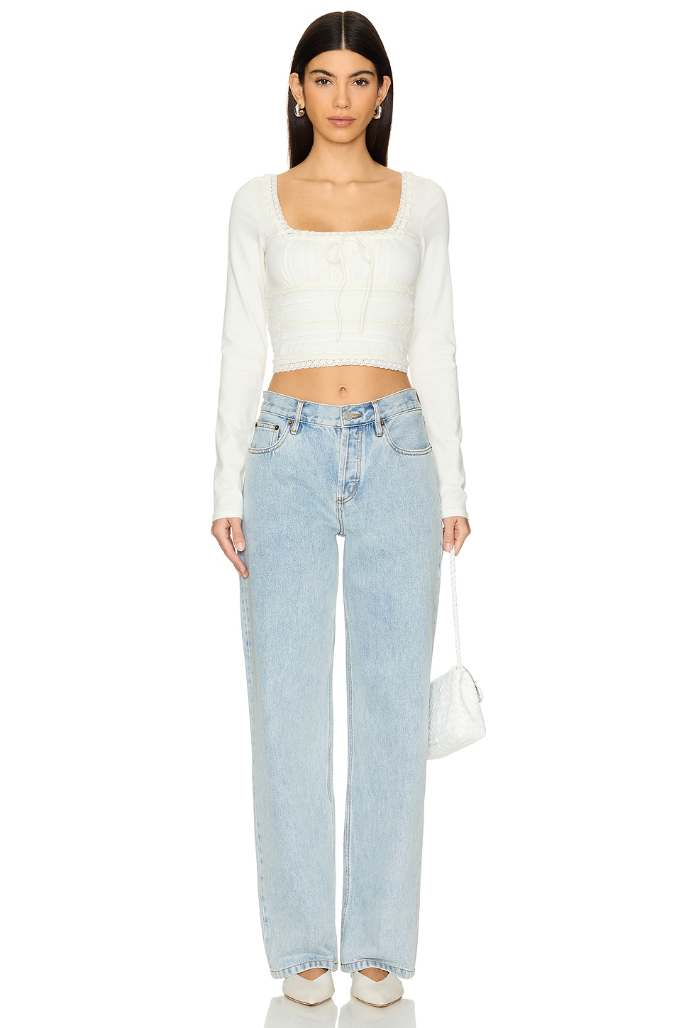 フリーピープル Free People Scarlet Smocked Long Sleeve レディース シャツ トップス Clean Ivory Free People Scarlet Smocked Long Sleeve in Clean Ivory | REVOLVE