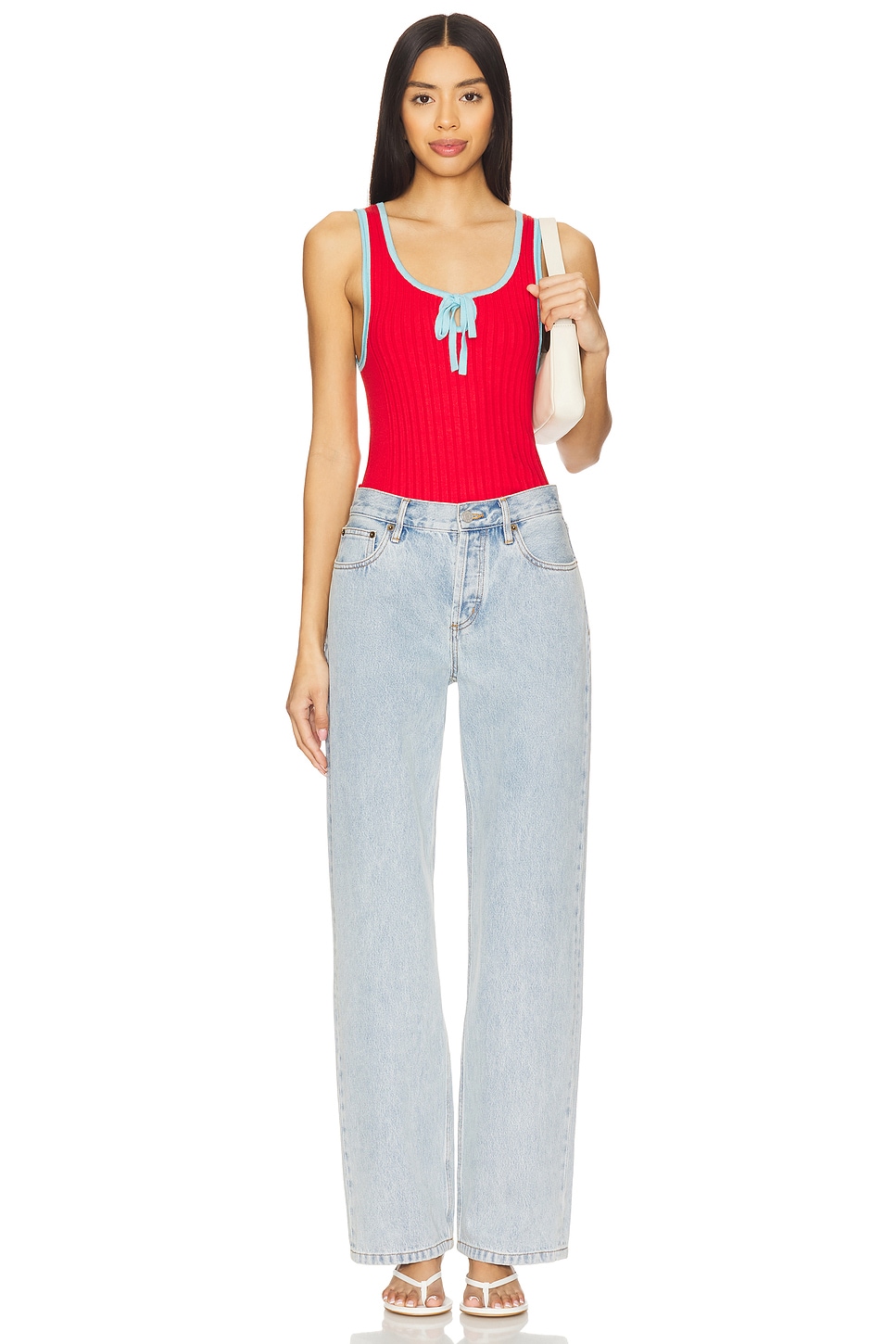 フリーピープル Free People All Star Sweater Tank レディース Sweaters Atlas Red Combo Free People All Star Sweater Tank in Atlas Red Combo | REVOLVE