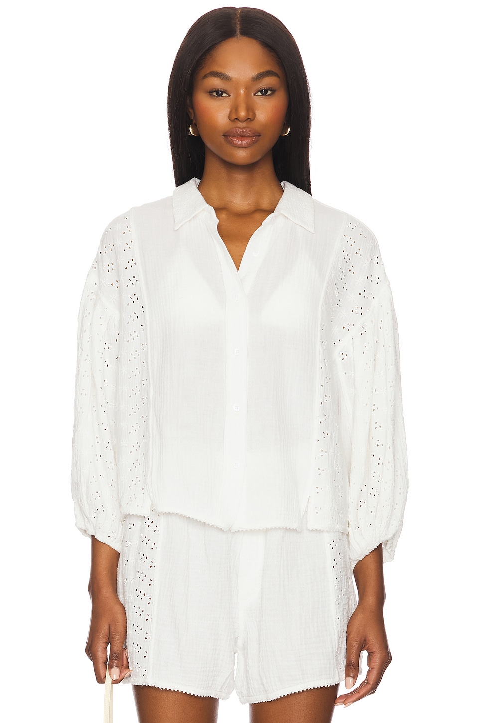 Free People x Intimately Fp Full Bloom Shirt In Ivory thumbnail