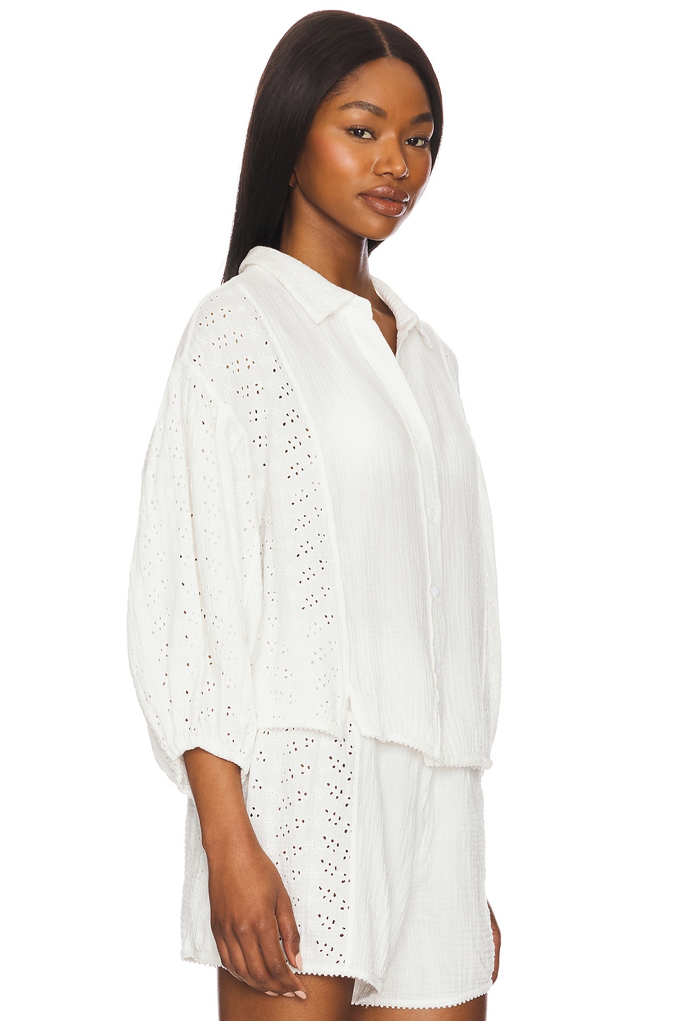Free People x Intimately Fp Full Bloom Shirt In Ivory thumbnail