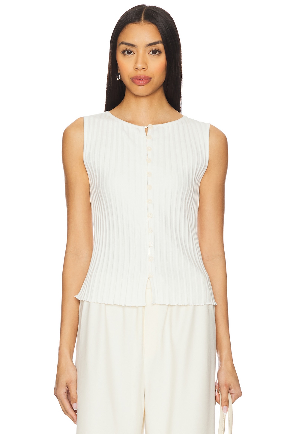 (取寄) フリーピープル レディース ティリー ベスト Free People women Tilly Vest Ivory Free People Tilly Vest in Ivory | REVOLVE