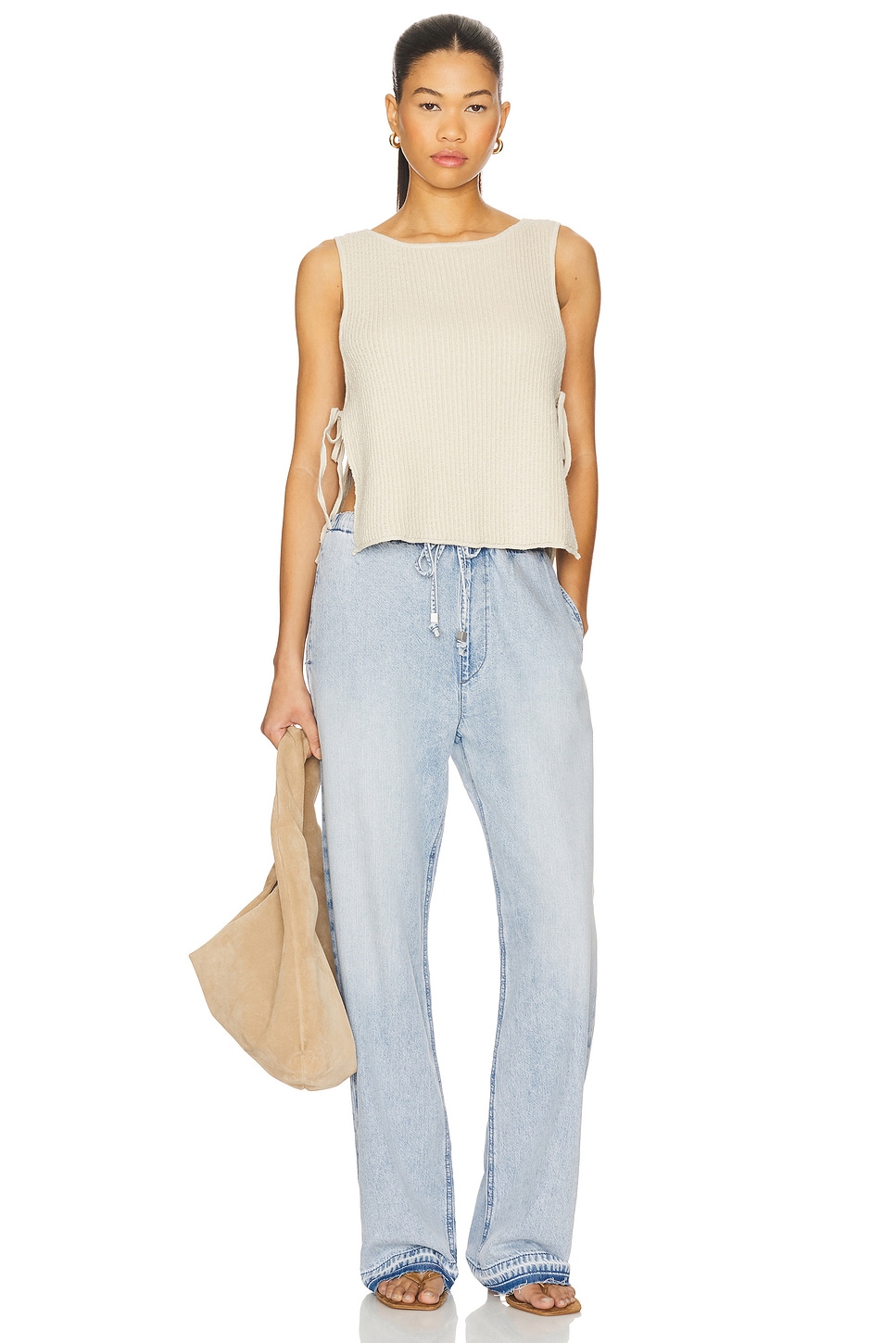 x free-est Lizzie Sweater Top In Summer Sand