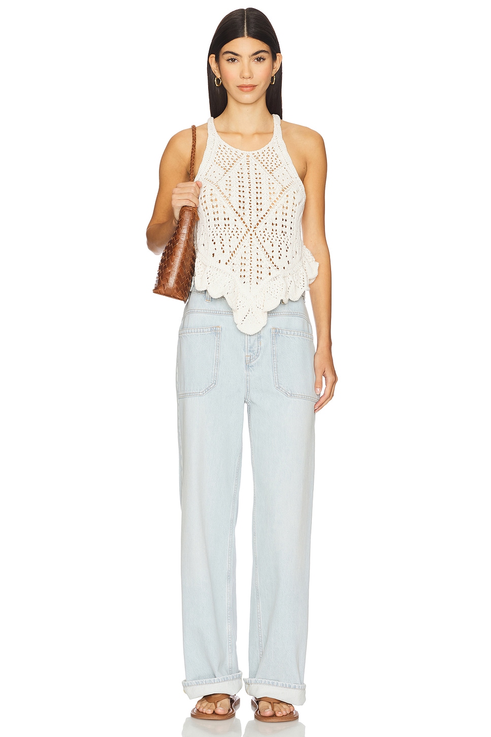 Free People SEA SONG タンクトップ - Ivory | REVOLVE