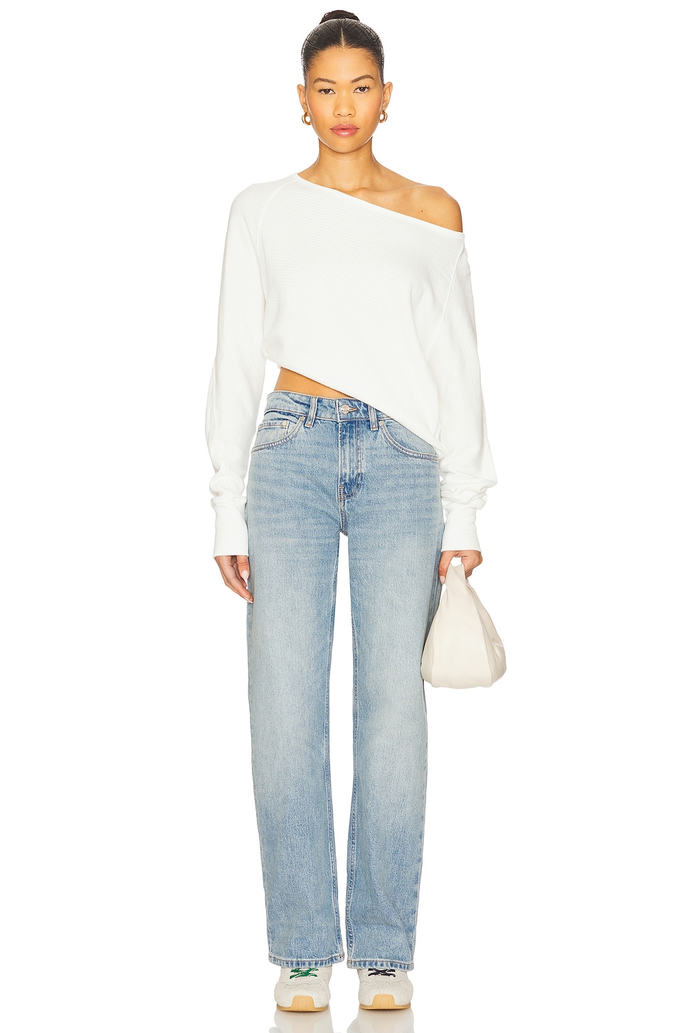 (取寄) フリーピープル レディース ジェス ロング スリーブ Free People women Jess Long Sleeve Clean Ivory Free People - x We The Free Jess Long Sleeve In Clean Ivory | Plush