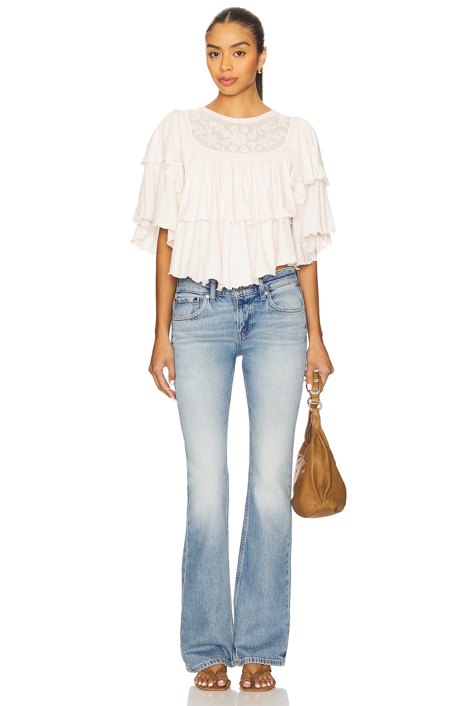 Free People Rose Party Tee in Sugar Swizzle | REVOLVE