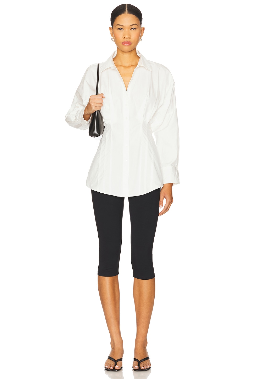 x REVOLVE x Revolve Carlie Shirt In Clean Ivory