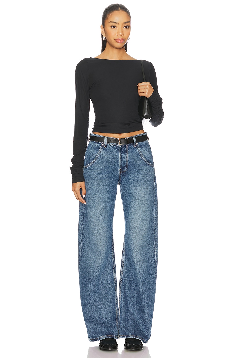 Free People Riley Tee in Black | REVOLVE