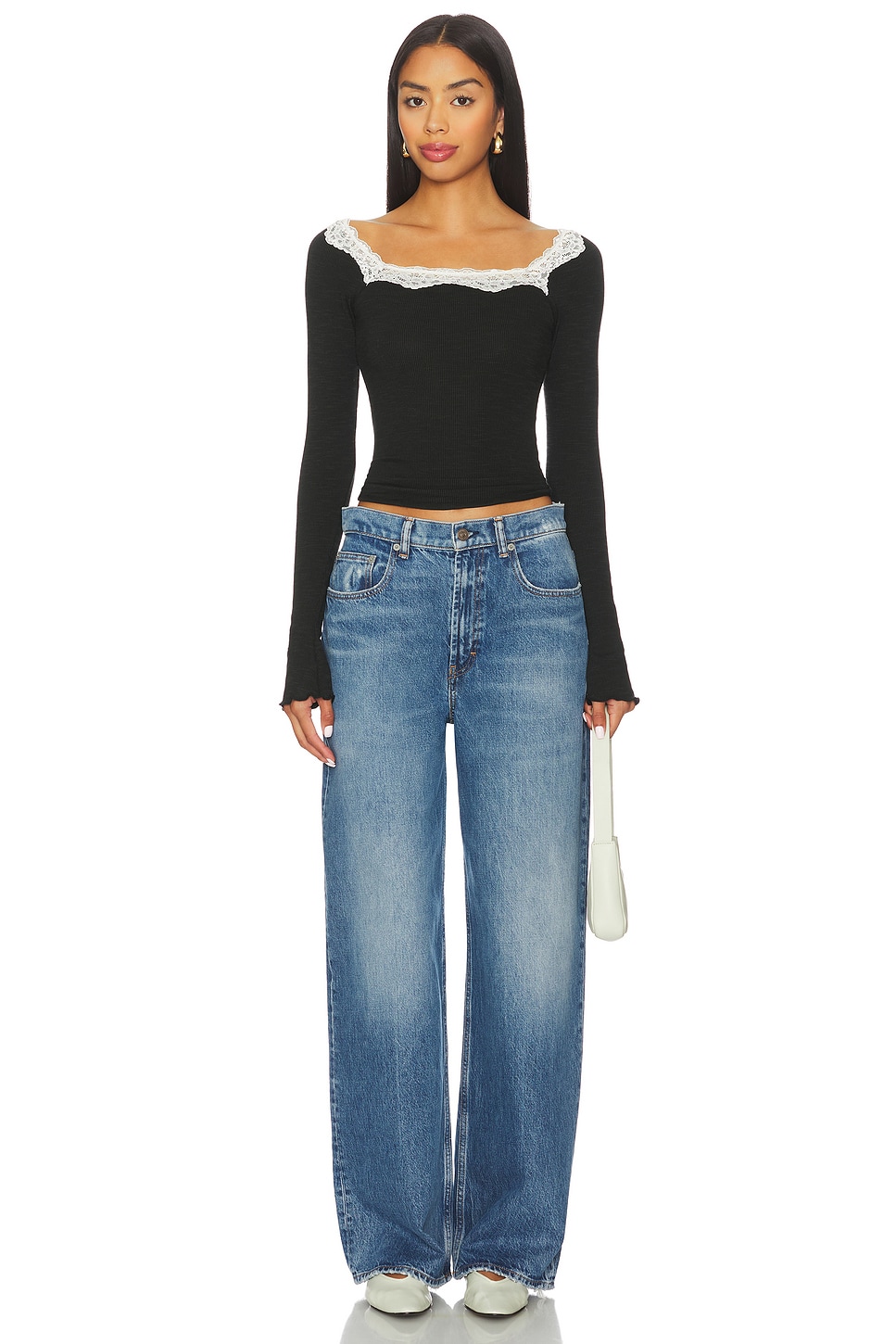x Intimately Oh My Darling Long Sleeve In Black Combo