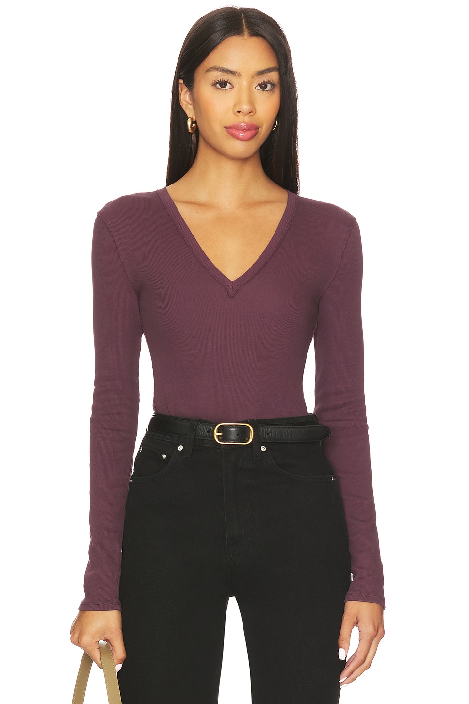 (取寄) フリーピープル レディース ネリア ロング スリーブ Free People women Neria Long Sleeve Vintage Grape Free People NERIA ロングスリーブ - Vintage Grape | REVOLVE