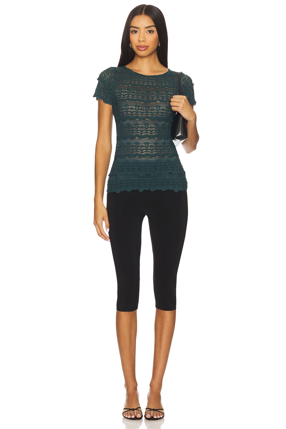 Free People ANGELINA レースTシャツ - Seamoss | REVOLVE