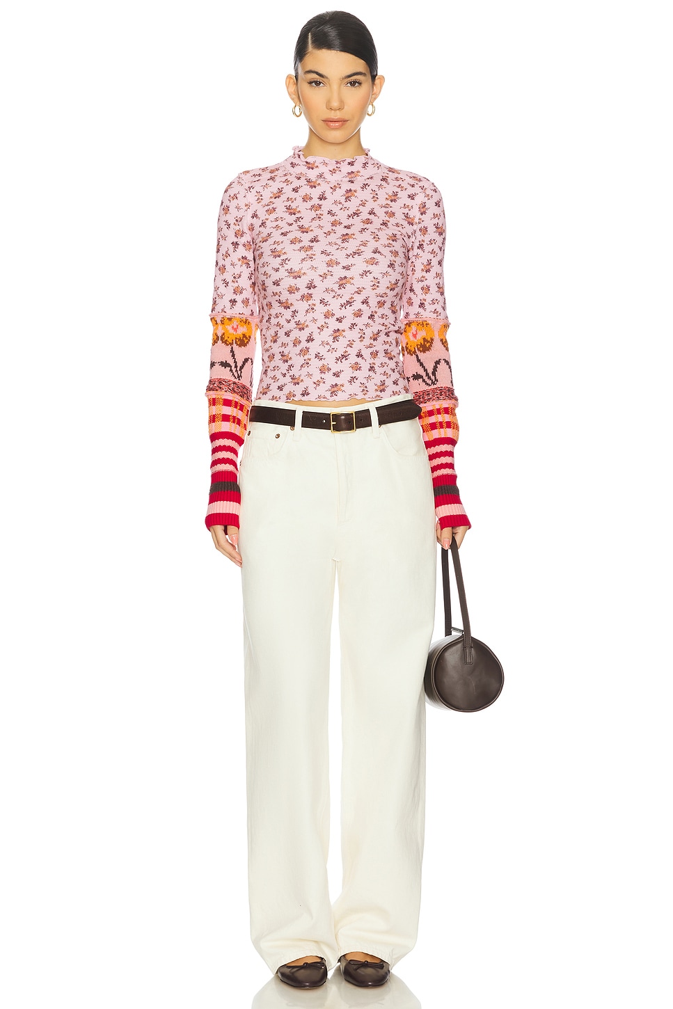 (取寄) フリーピープル ウィー ザ フリー ボールド バワリー カフ Free People We The Free Bold Bowery Cuff Cherry Blossom Combo Free People x We The Free Bold Bowery Cuff Top In Cherry Blossom