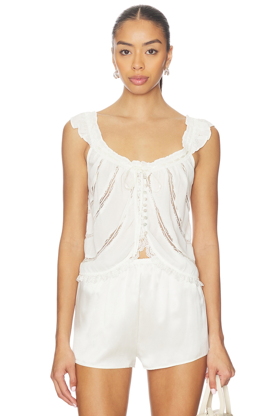 Free People Mabel Tank in White Combo | REVOLVE