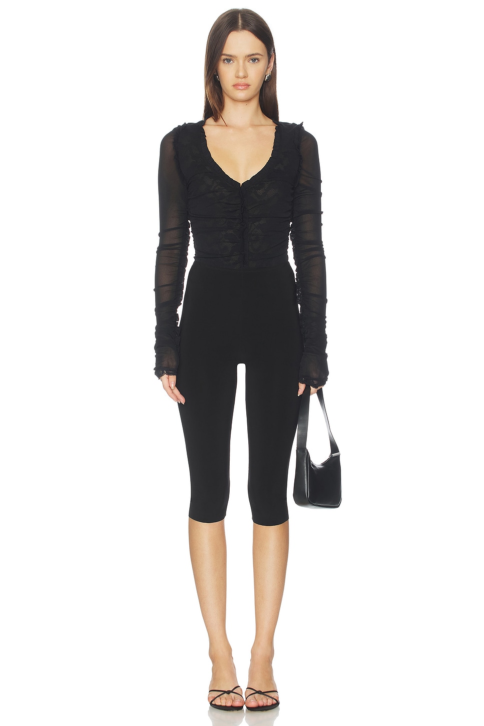 Free People x REVOLVE Worn To Be Wild Bodysuit in Black | REVOLVE