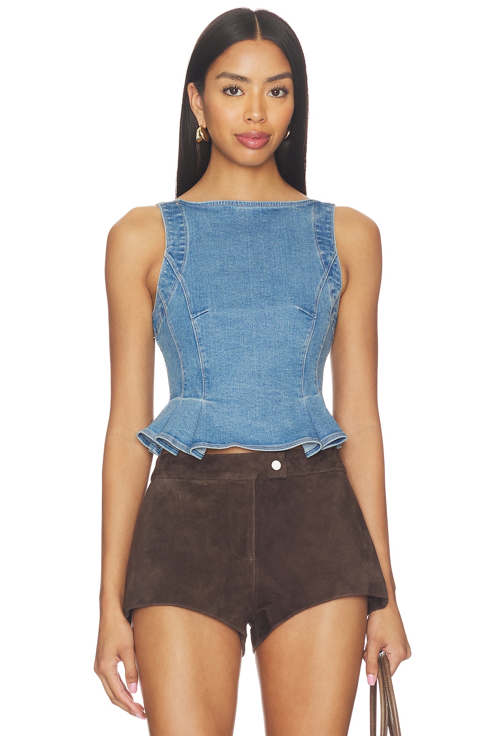 Free People — ТОП SUNFADED · Steel Blue