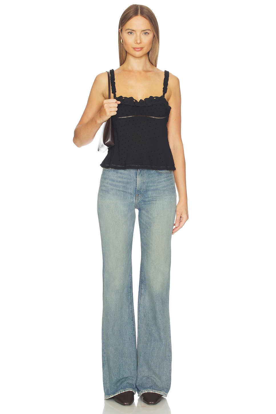 Free People Little Love Tank in Black | REVOLVE