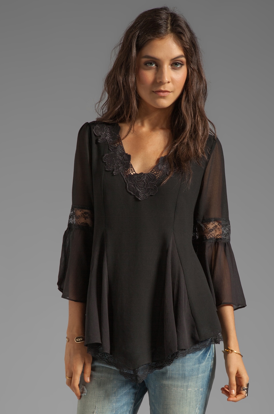 Free People Always In Love Top in Black | REVOLVE