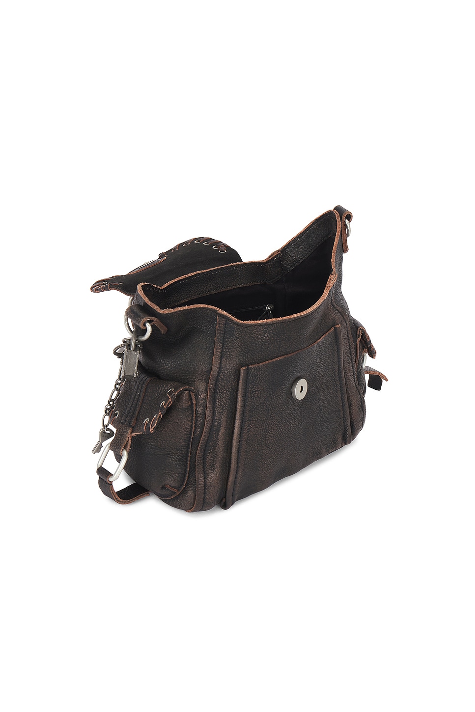 Free People x We The Free Baby Leigh Bag in Aged Graphite | REVOLVE