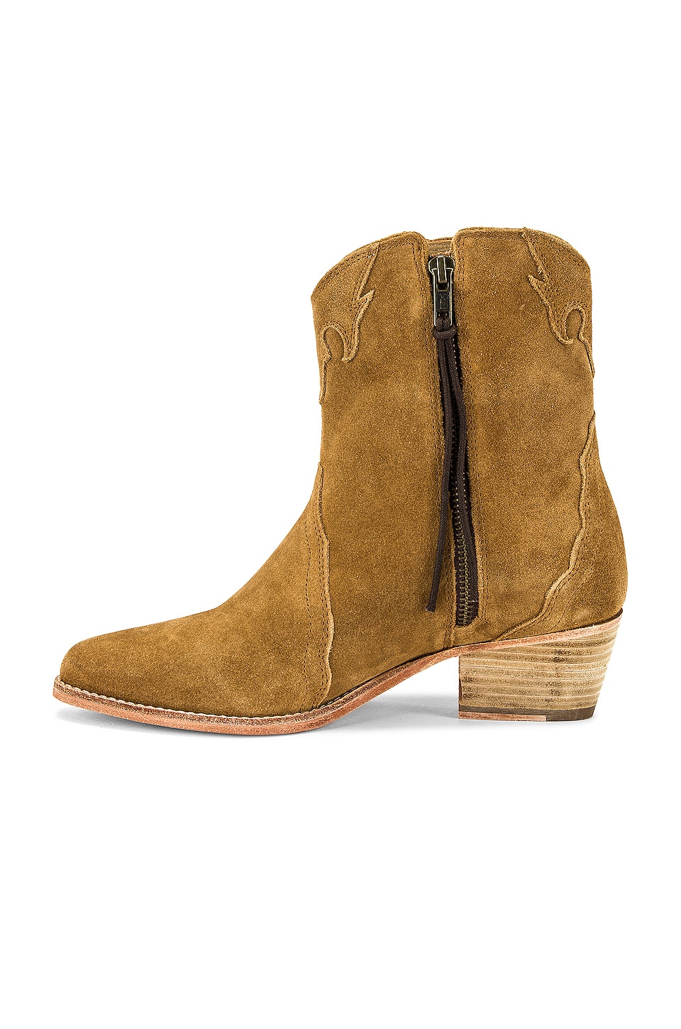 Free People New Frontier Western Boot in Camel Suede | REVOLVE