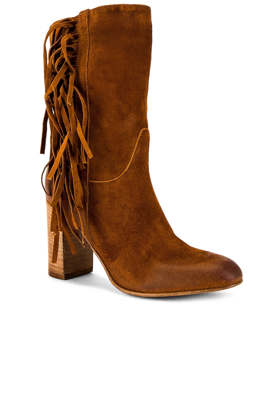 Free People Wild Rose Slouch Boots in Tan Suede | REVOLVE