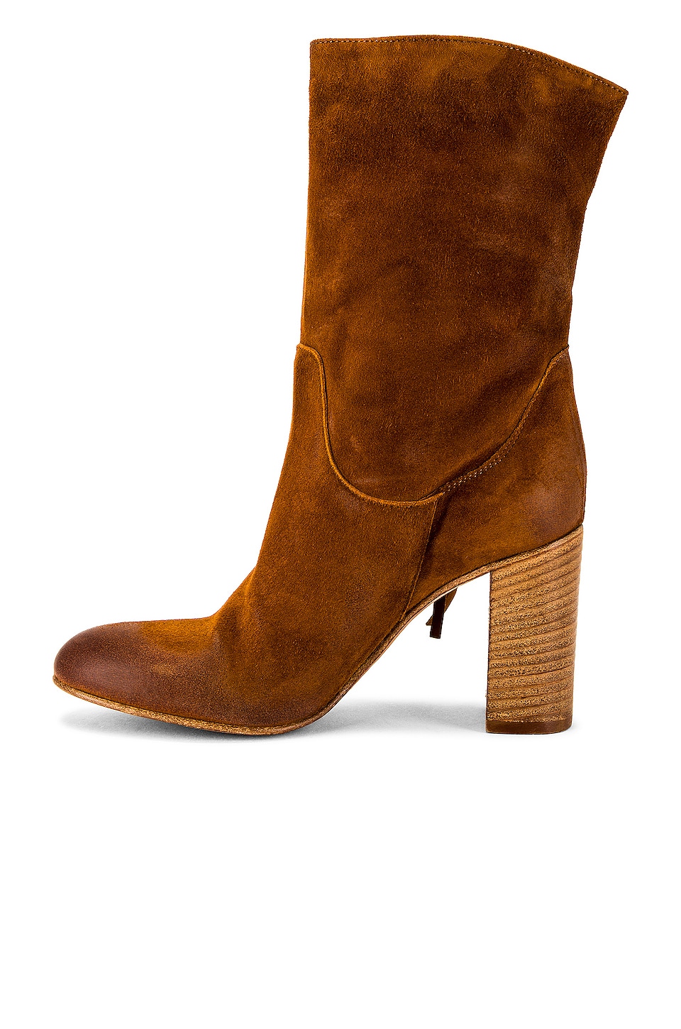 Free People Wild Rose Slouch Boots in Tan Suede | REVOLVE