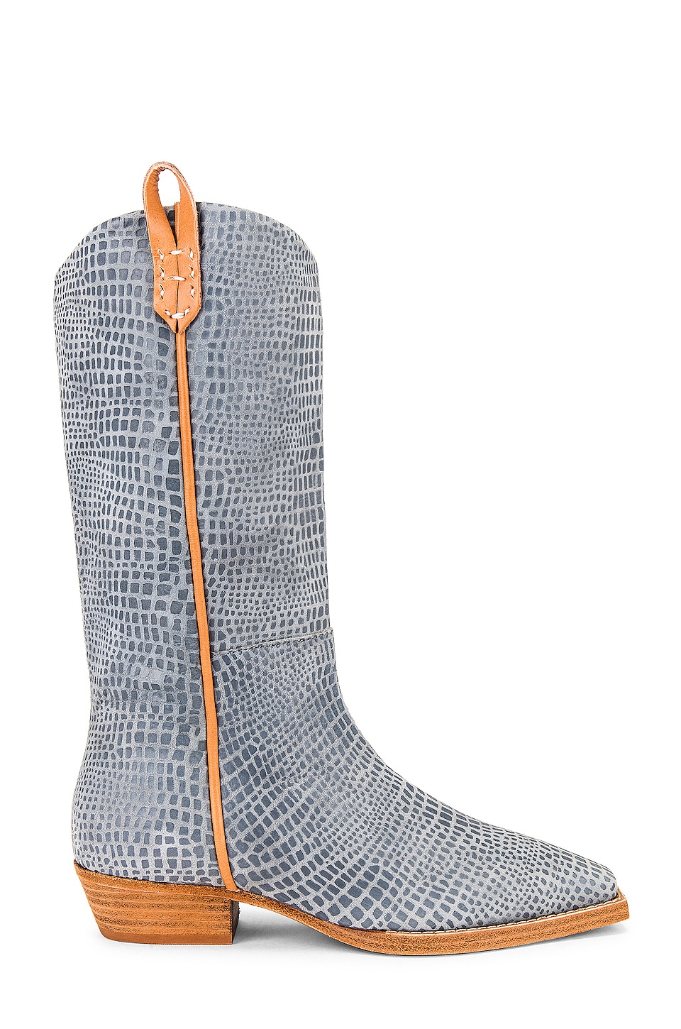 Free People We The Free Montage Tall Boots in Blue Croc | REVOLVE