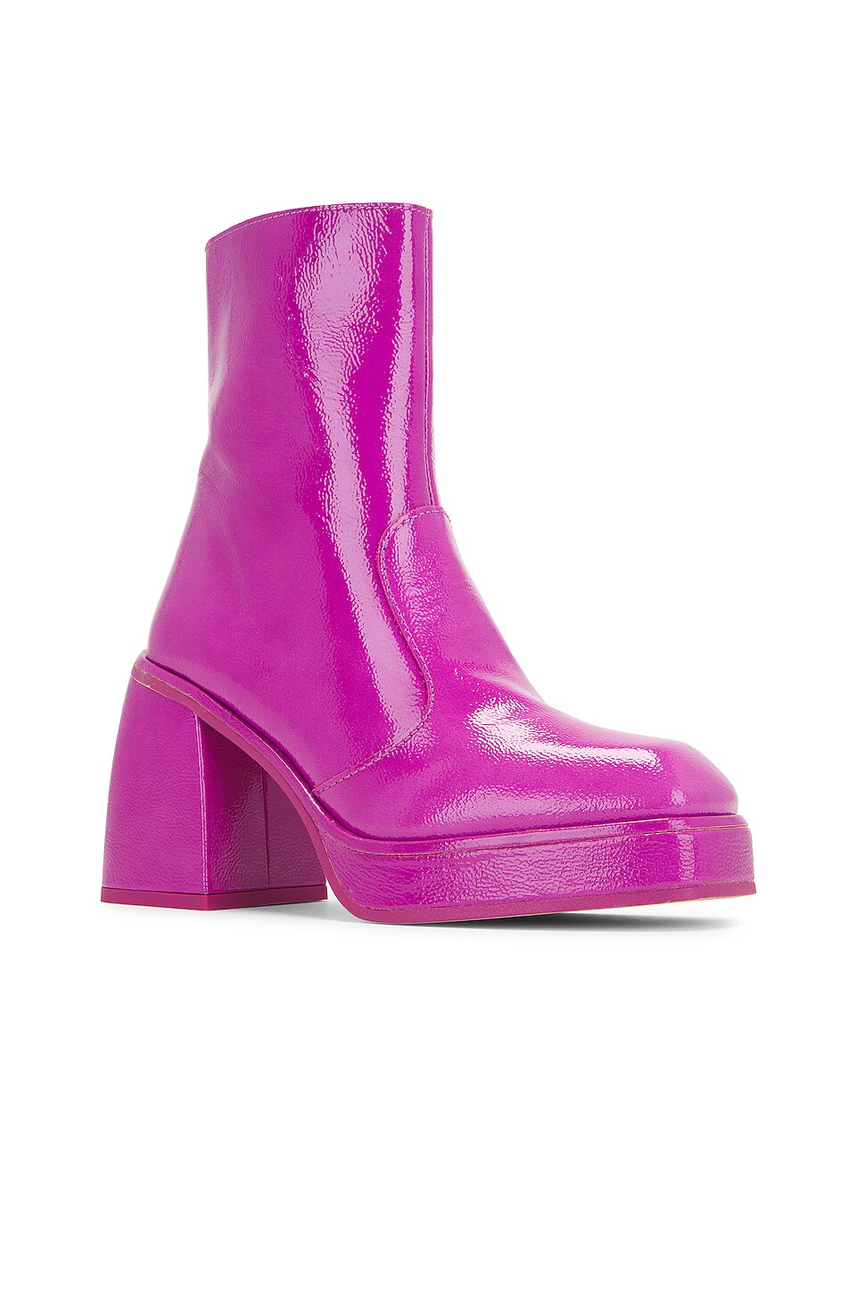 Free People Ruby Shine Platform Boot in Moody Magenta