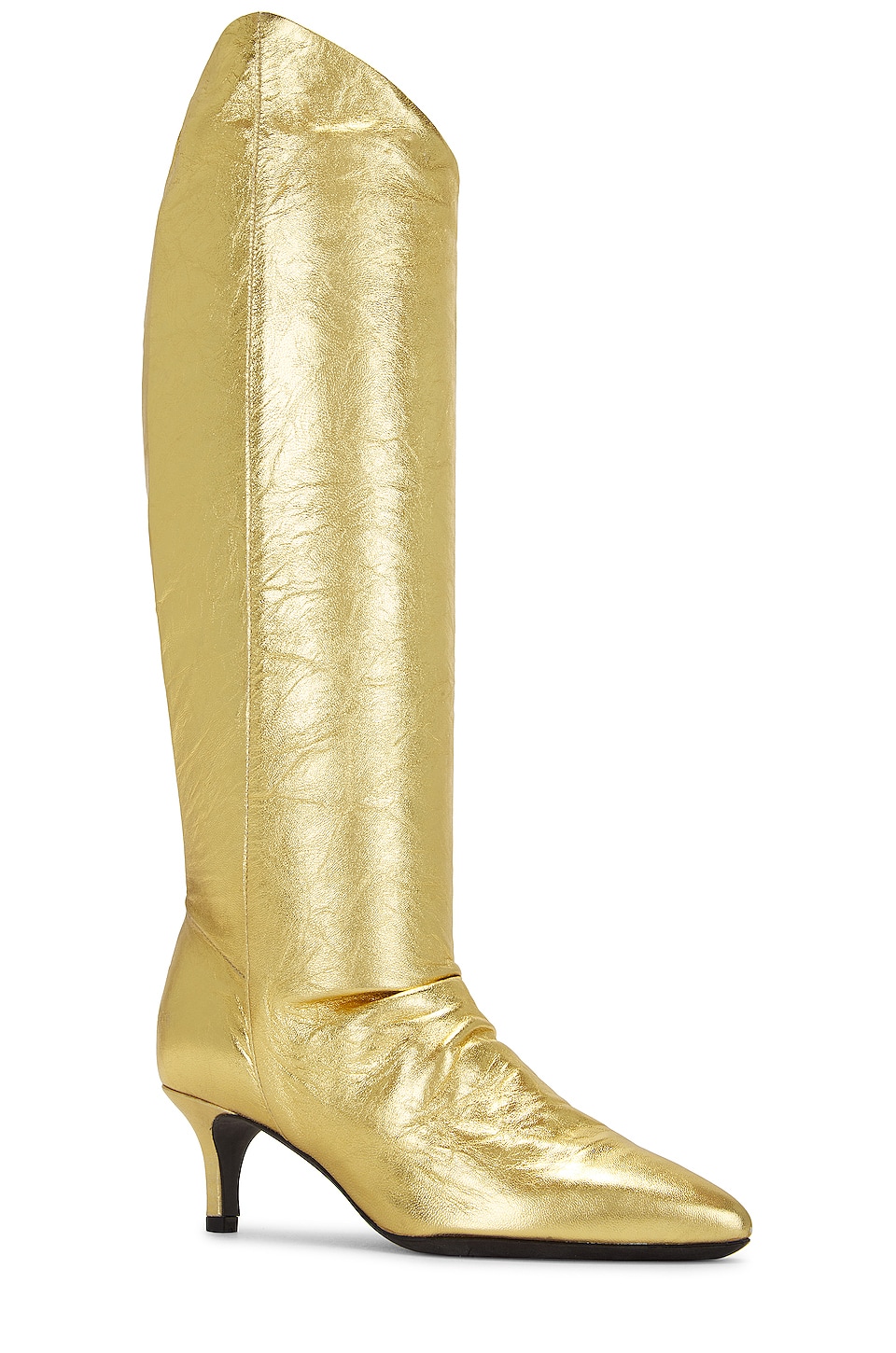 Free People Sloane Slouch Boot in Gold