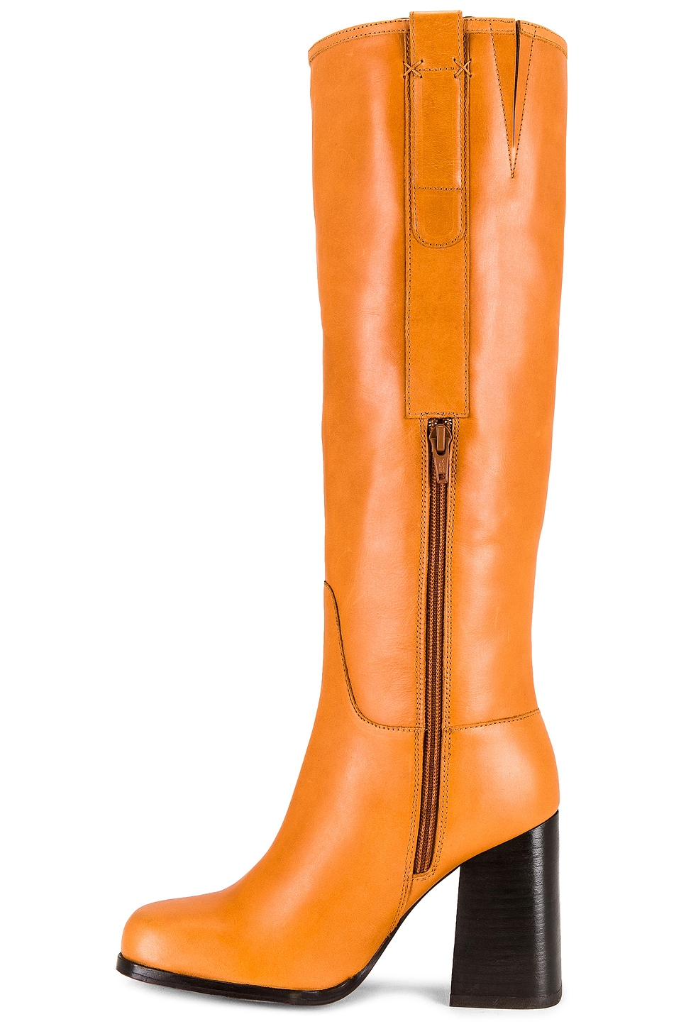 Free People Naomi Tall Heel Boot in Tuscan Tan | REVOLVE